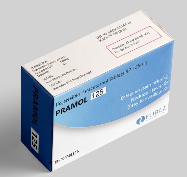 Pramol 125mg Tablets (Dispersible Paracetamol 125mg)